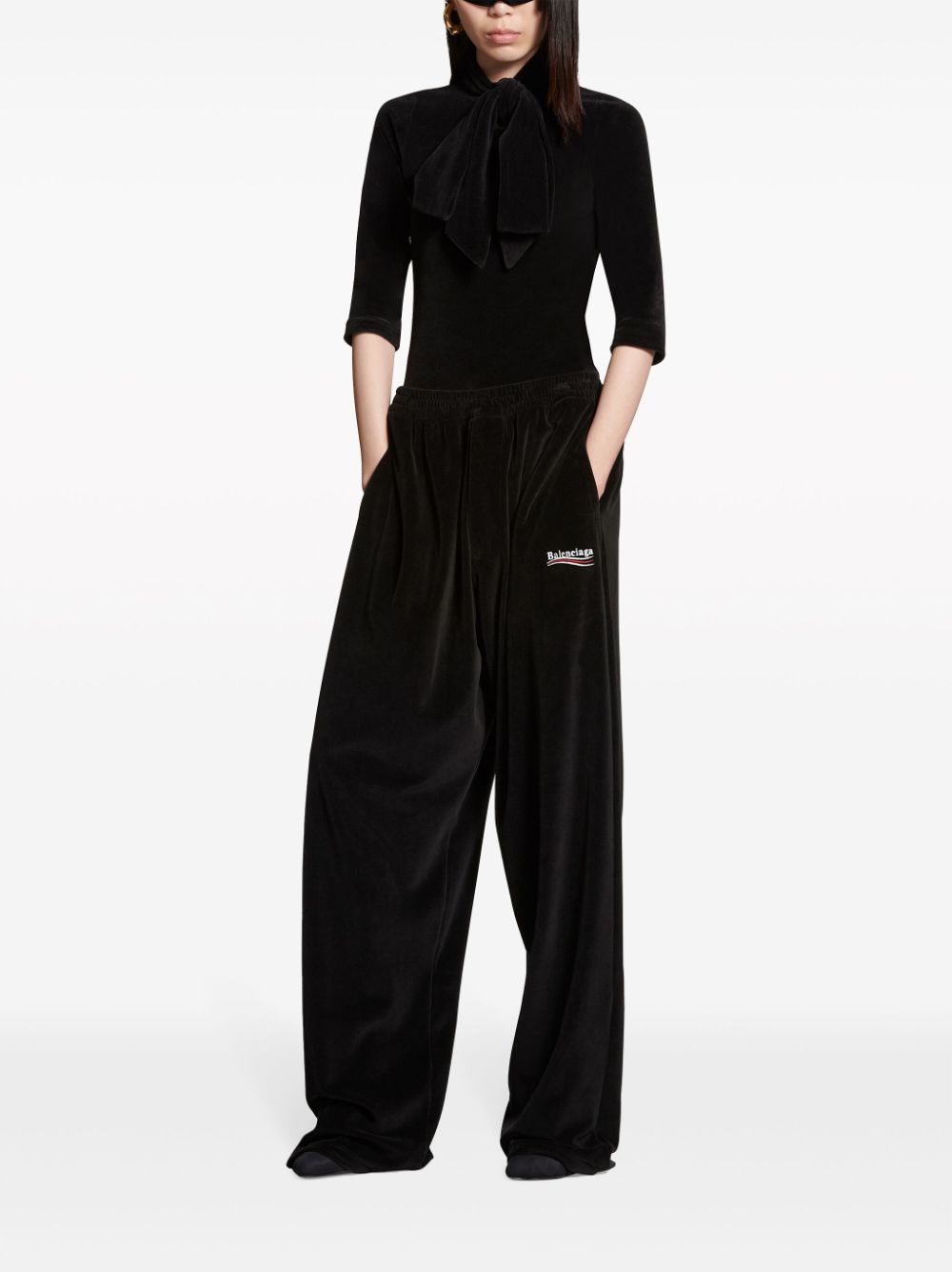 Balenciaga Logo Embroidered Track Pants