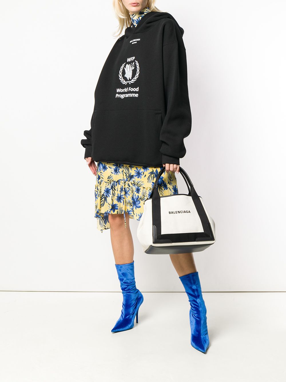 Balenciaga Canvas Tote With Removable Pouch