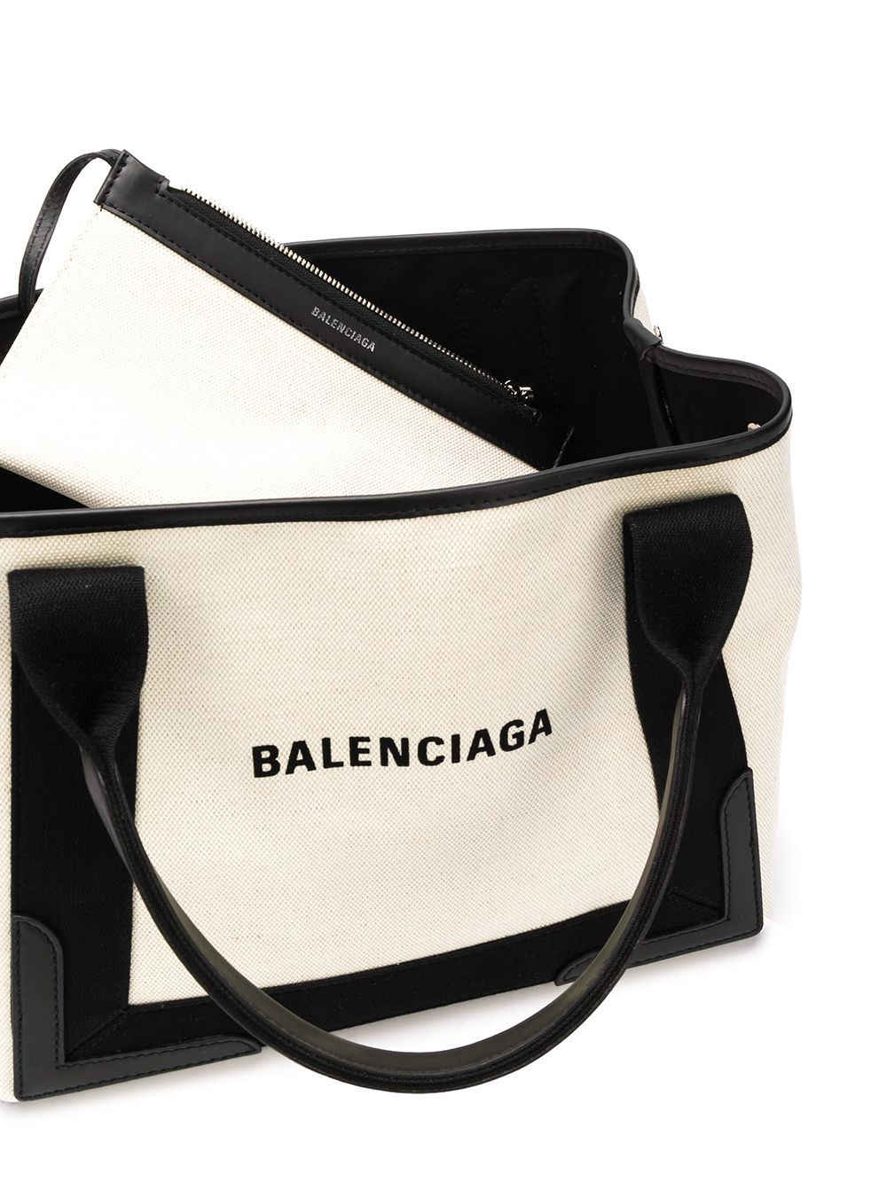Balenciaga Canvas Tote With Removable Pouch