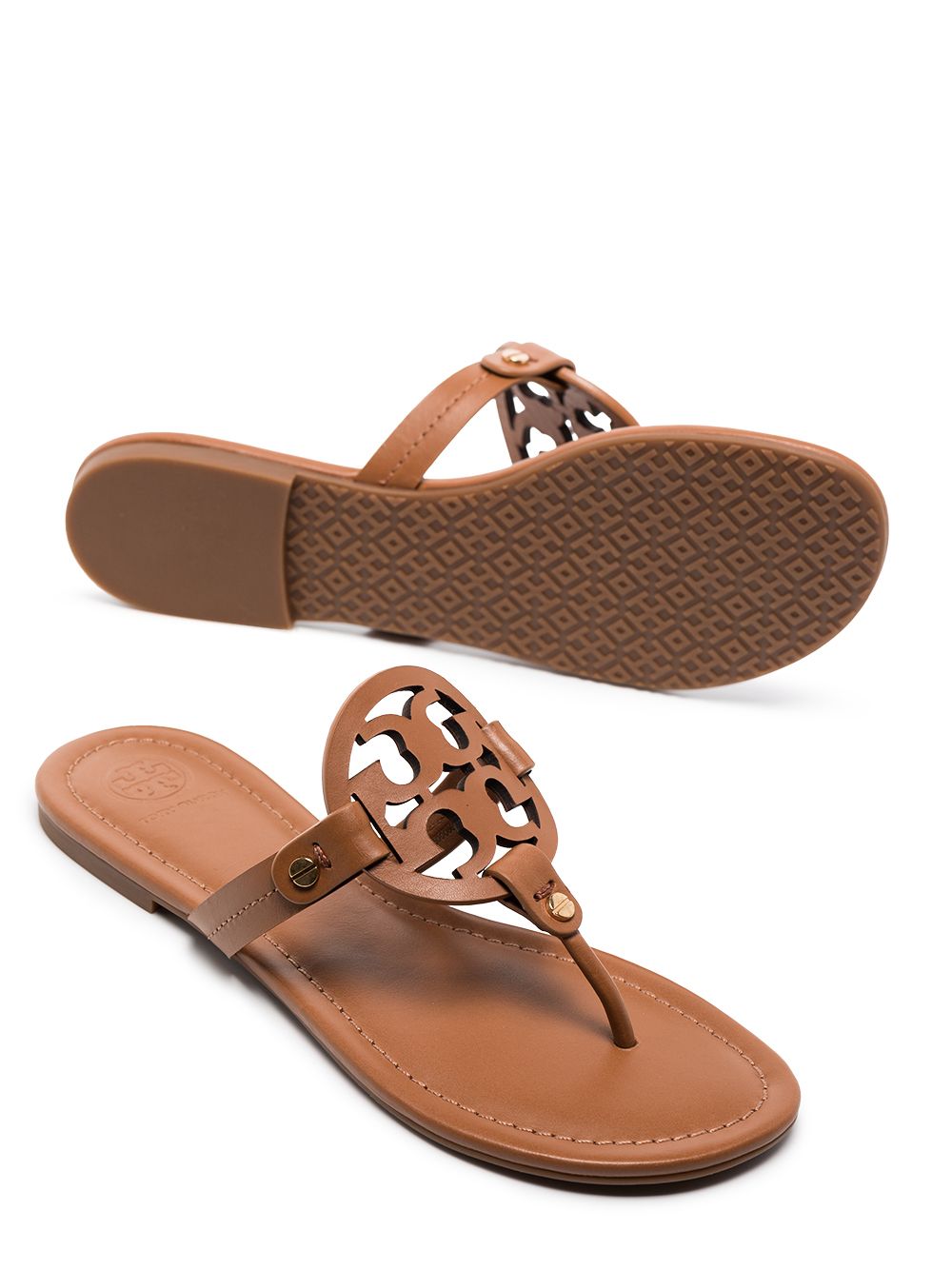 Tory Burch Sandals Brown Leather