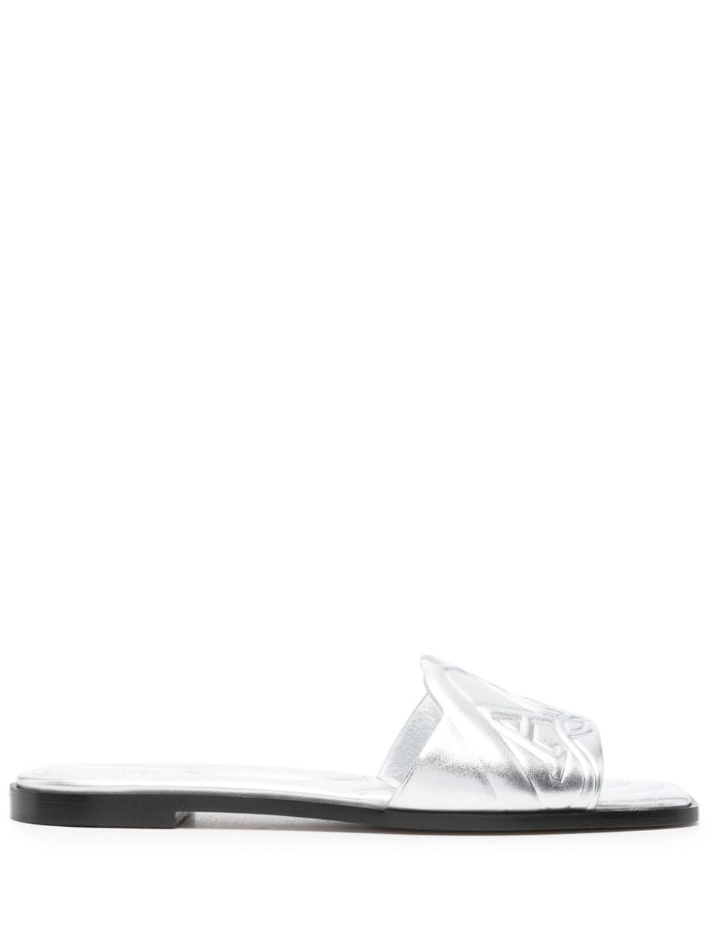 Alexander Mcqueen Silver Sandals