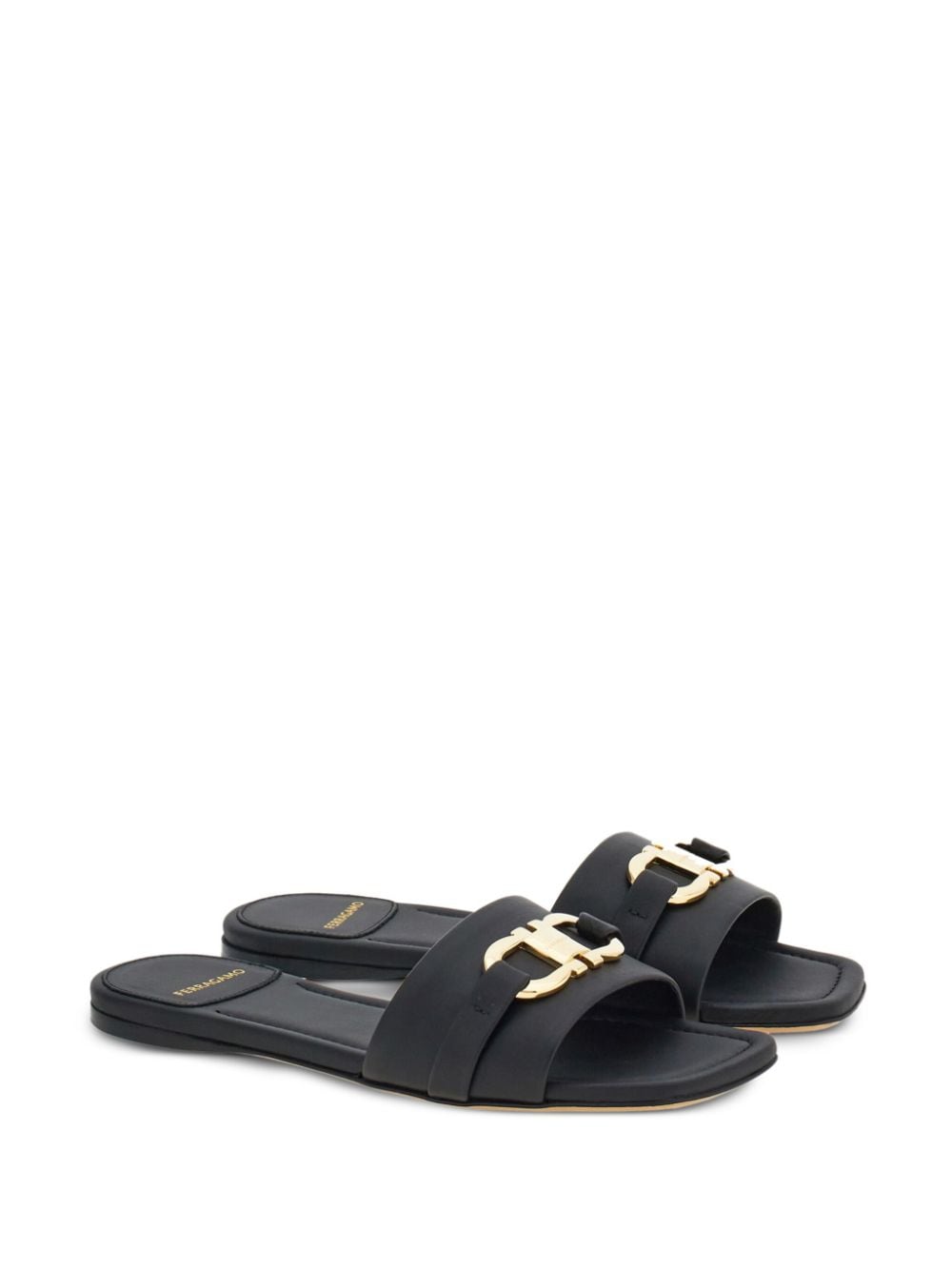 Ferragamo Black Sandals