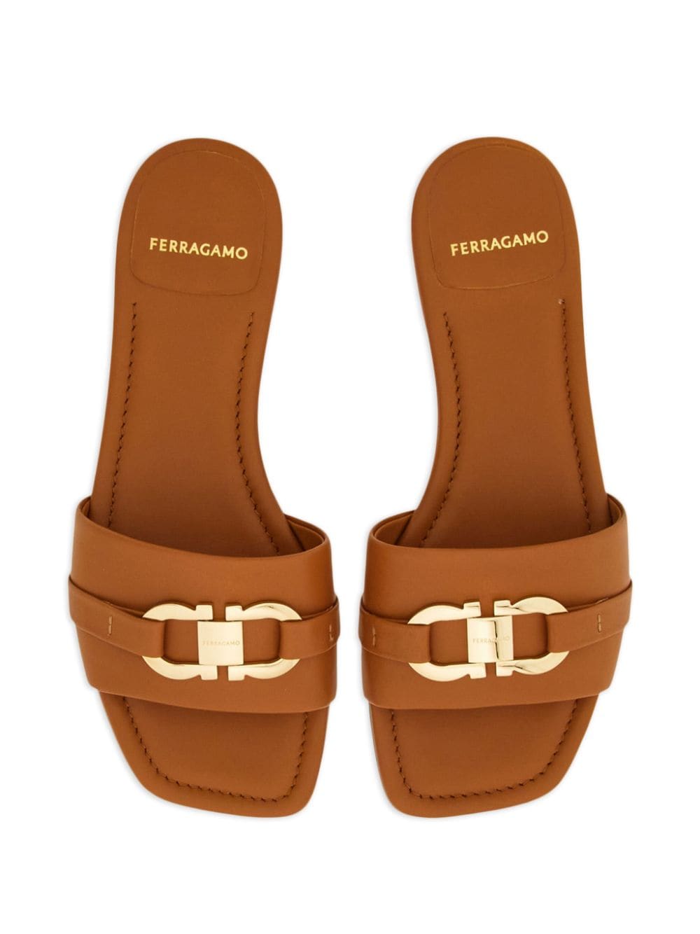 Ferragamo Sandals Brown Leather