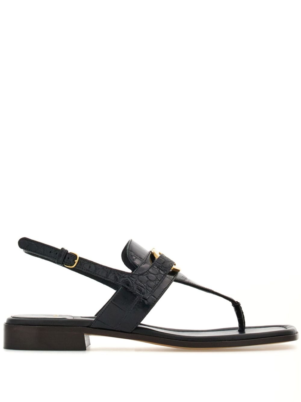 Ferragamo Black Sandals