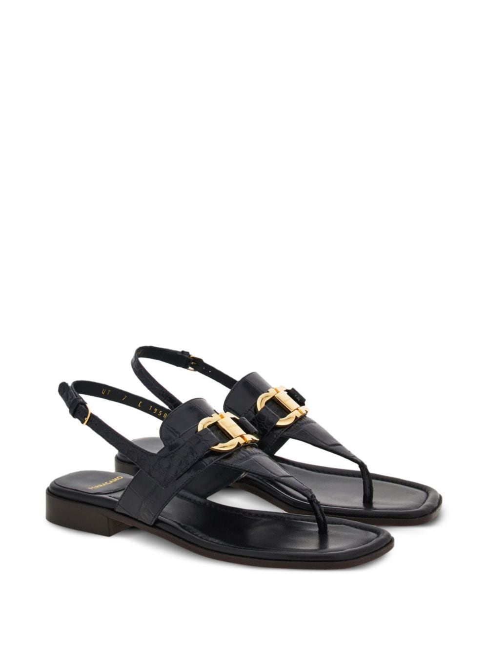 Ferragamo Black Sandals