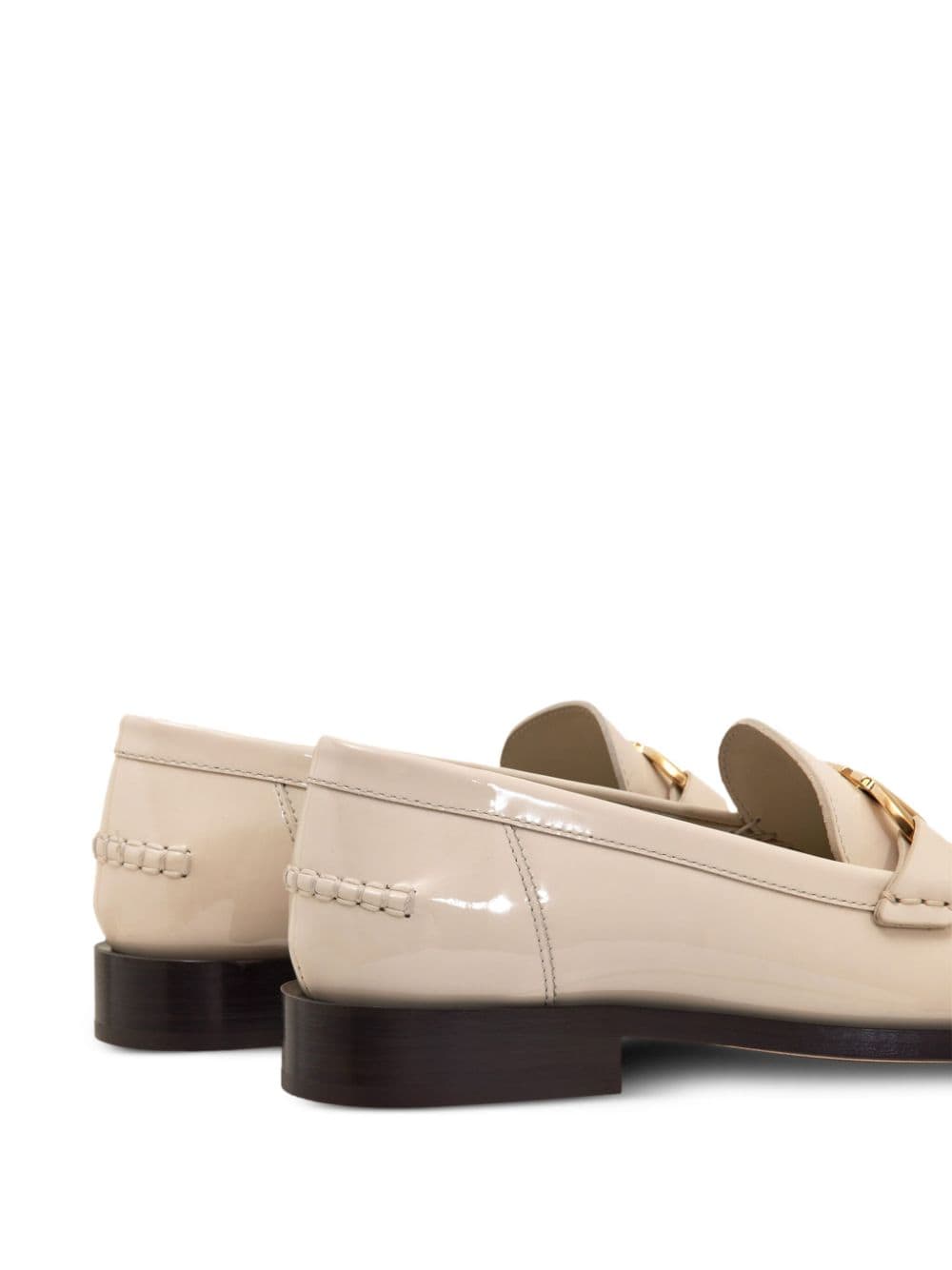 Ferragamo Flat White Shoes