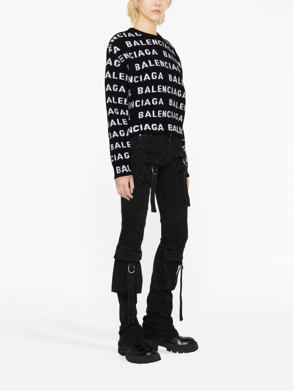 Balenciaga Logo Wool Sweater