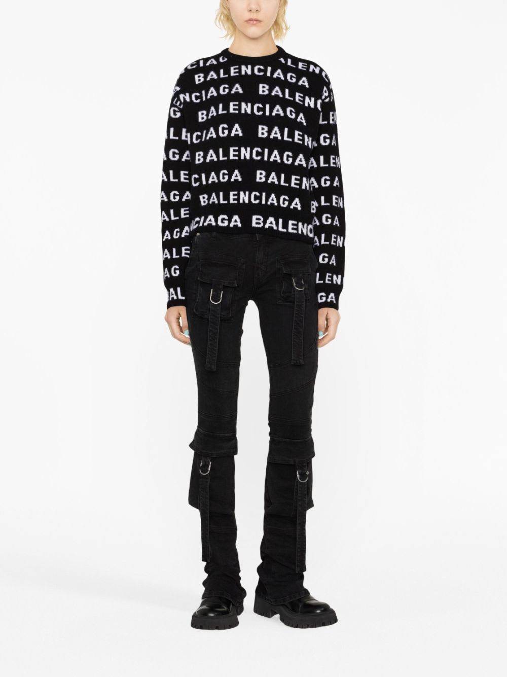 Balenciaga Logo Wool Sweater