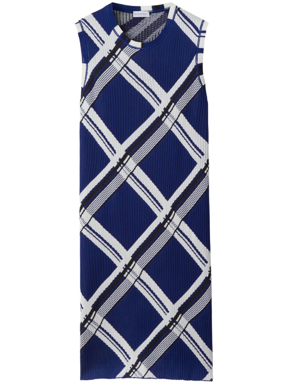 Burberry Check-Print Silk Dress