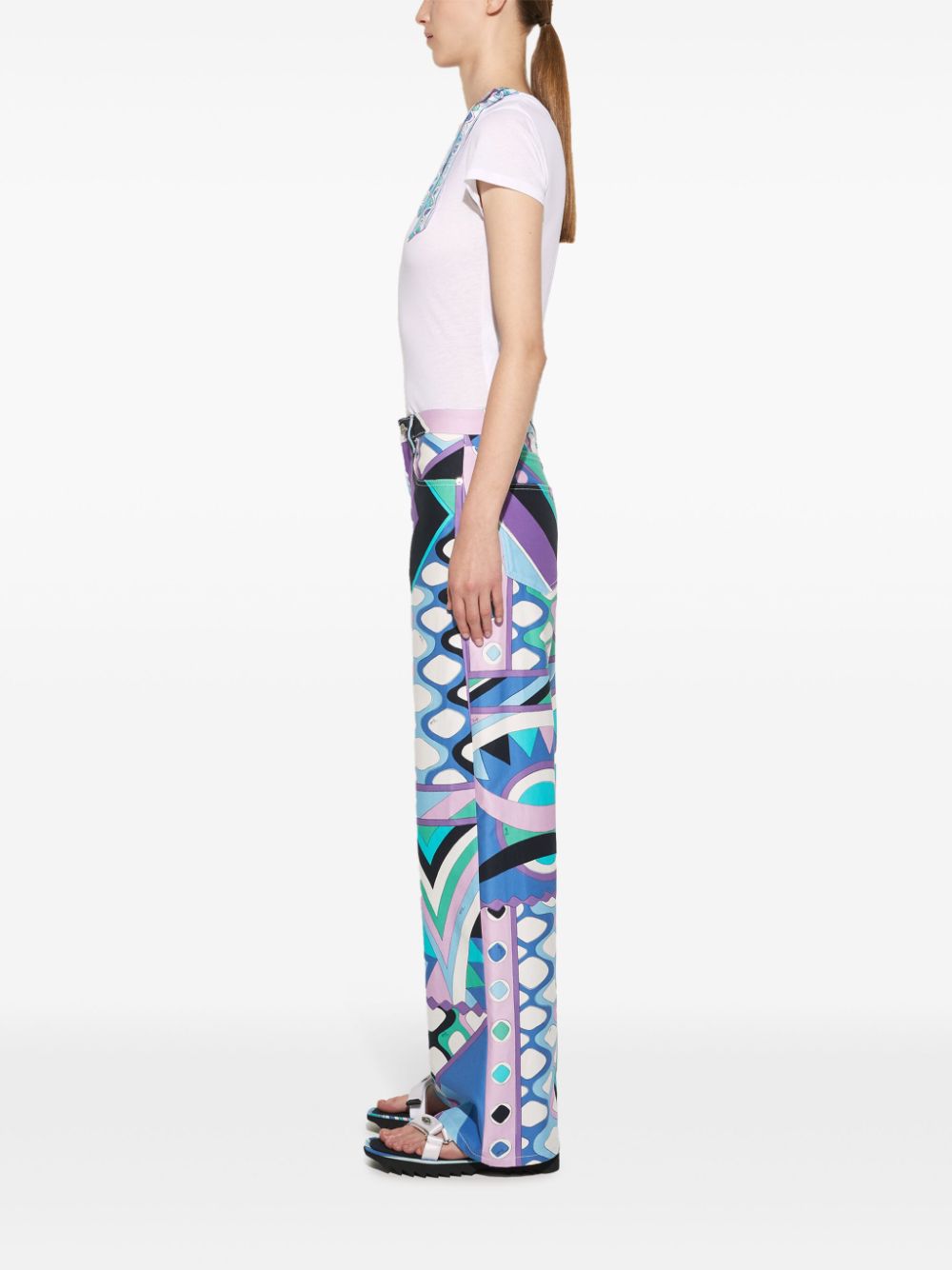 Pucci T-Shirt And White Polo