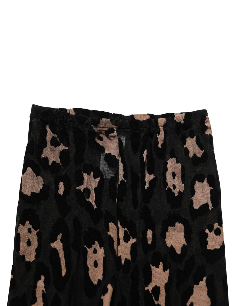 Dolce & Gabbana Leopard Black Pantyhose