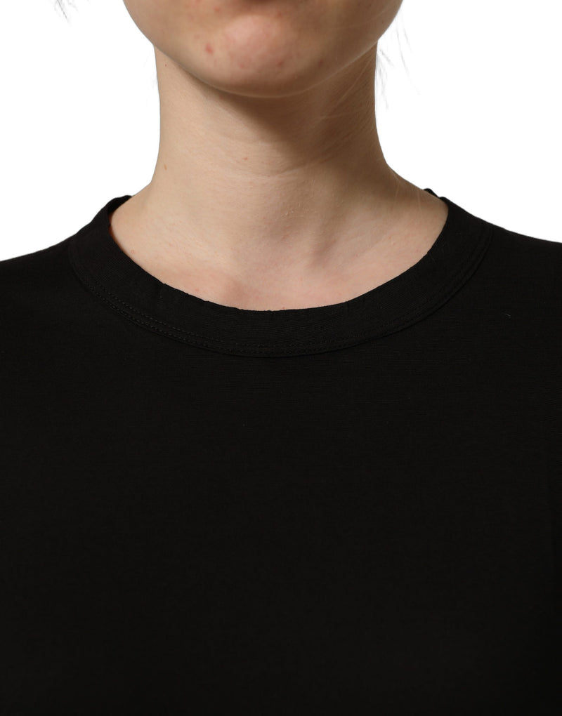 Dolce & Gabbana Sleeves Black T-Shirt