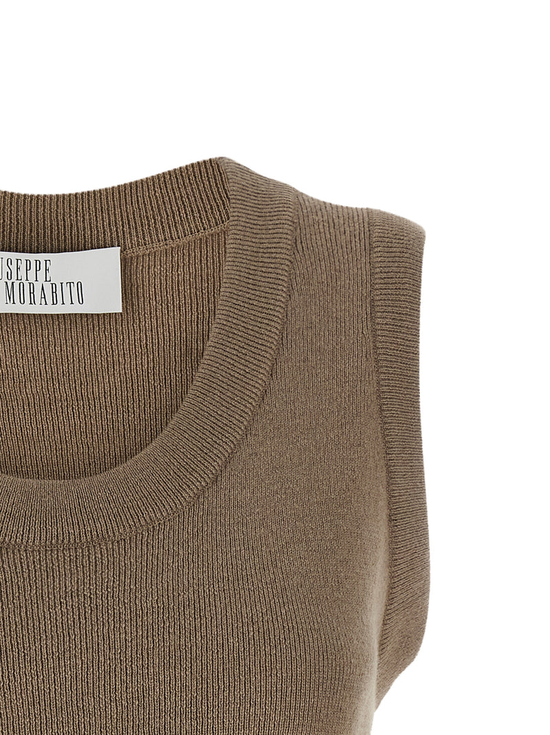 Giuseppe Di Morabito Beige Wool T-Shirt