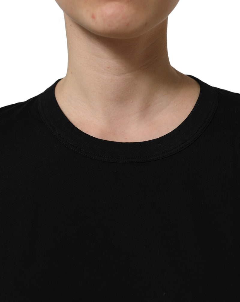 Dolce & Gabbana Sleeves Black T-Shirt