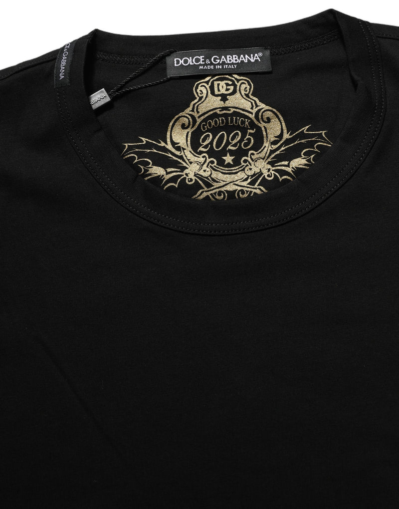 Dolce & Gabbana Sleeves Black T-Shirt