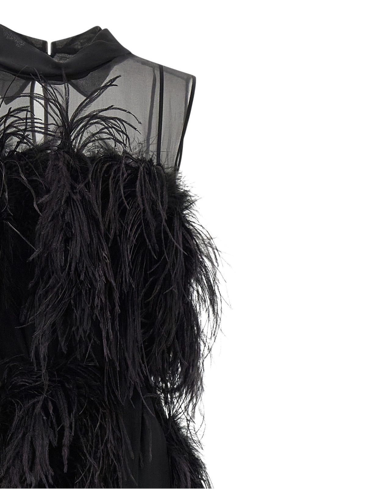 Alberta Ferretti Black Silk Dress