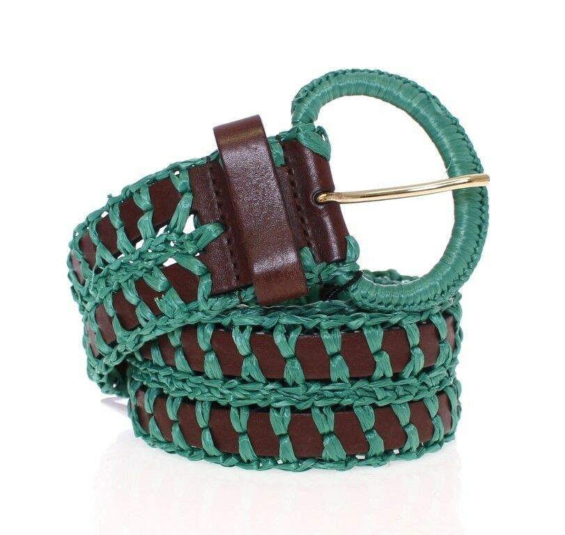 Dolce & Gabbana Enchanting Corset Style Woven Raffia Belt