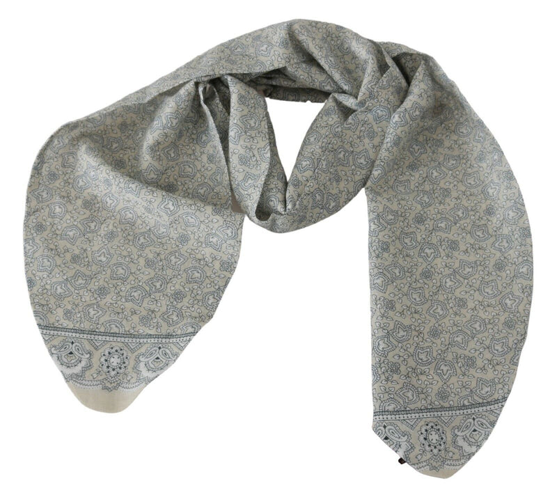 Ermanno Scervino Blue Beige Belt Wrap Cover Up Glam Steals