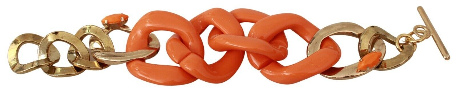 Ermanno Scervino Statement Orange Bracelet