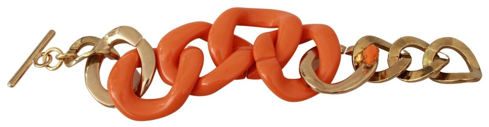 Ermanno Scervino Statement Orange Bracelet