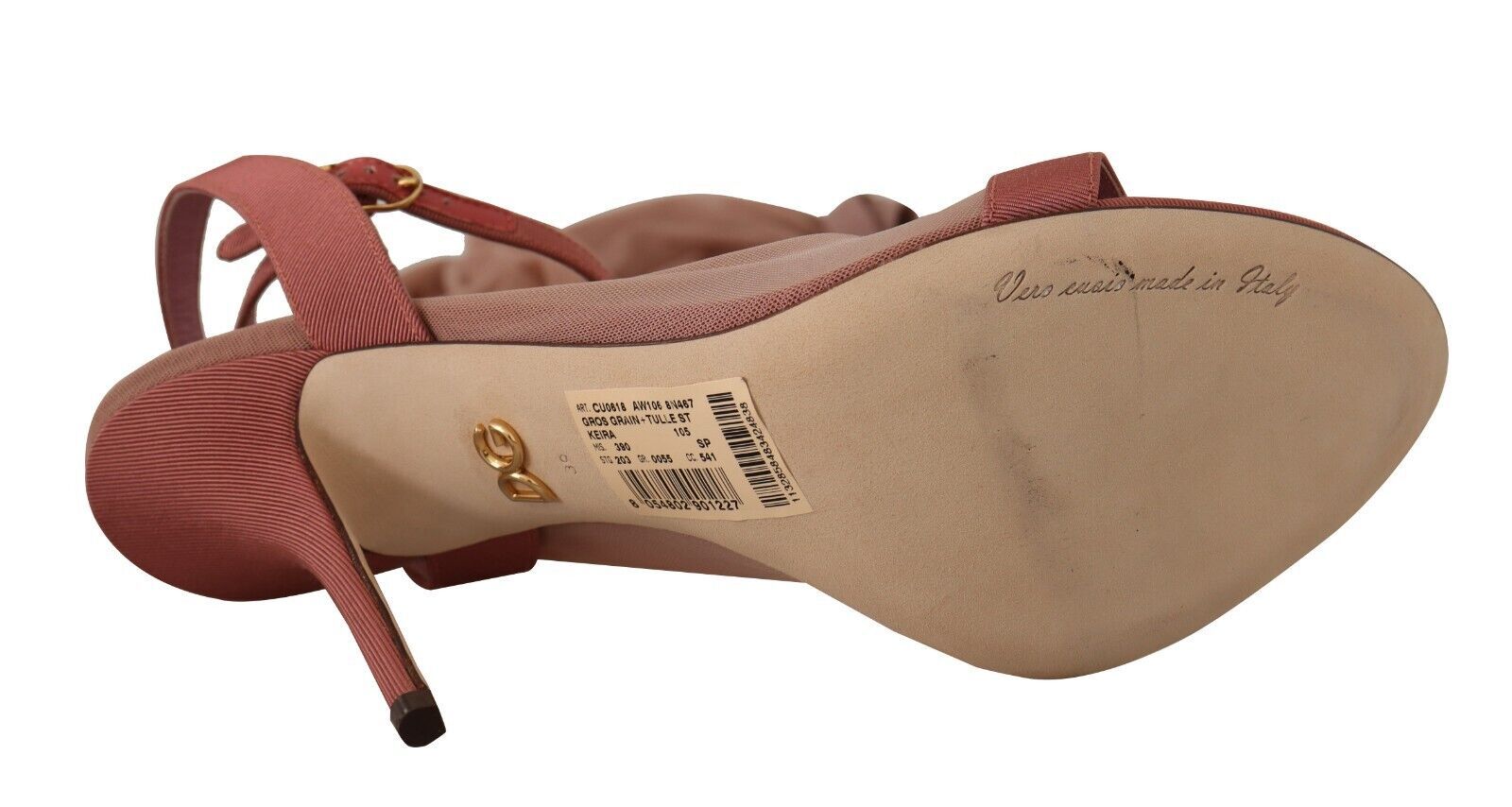 Dolce & Gabbana Pink Elegant Ankle Strap Heels Sandals