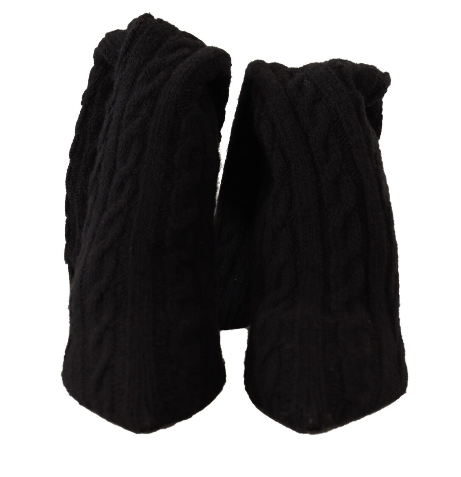 Dolce & Gabbana Black Elegant Stretch Sock Boots