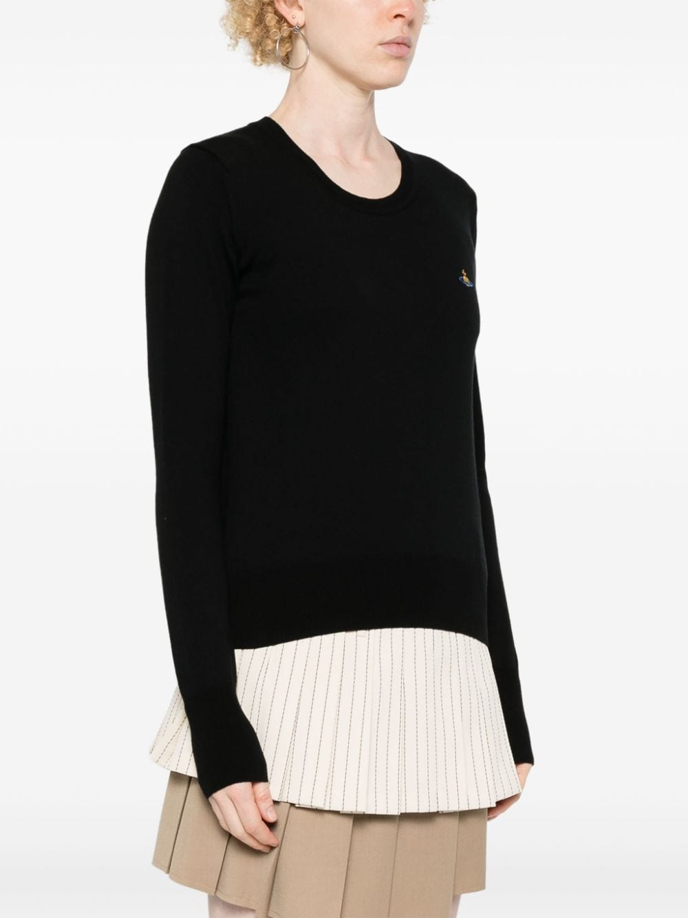 Vivienne Westwood Black Sweater - Tops - For Women - GlamSteals