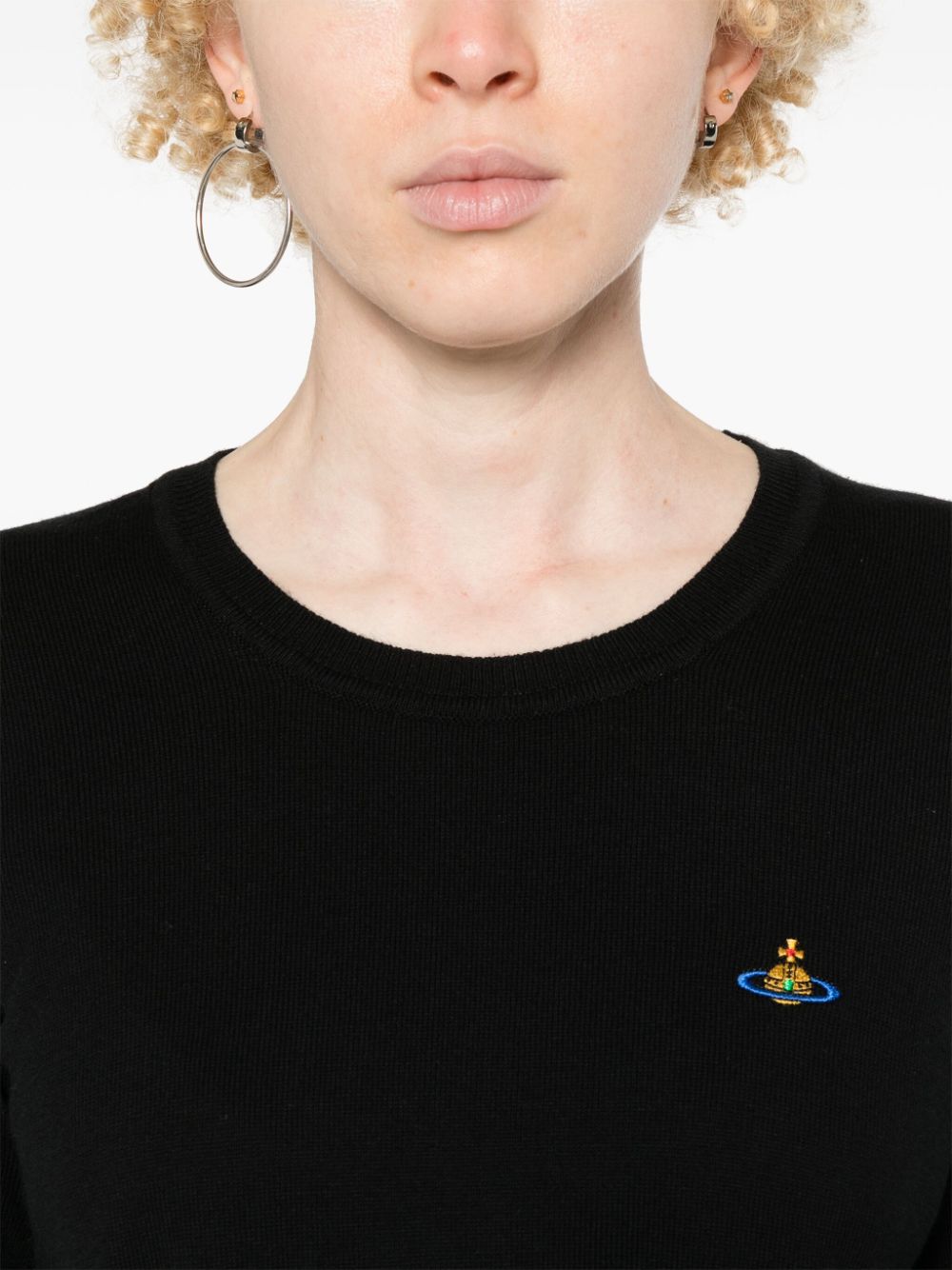 Vivienne Westwood Black Sweater - Tops - For Women - GlamSteals