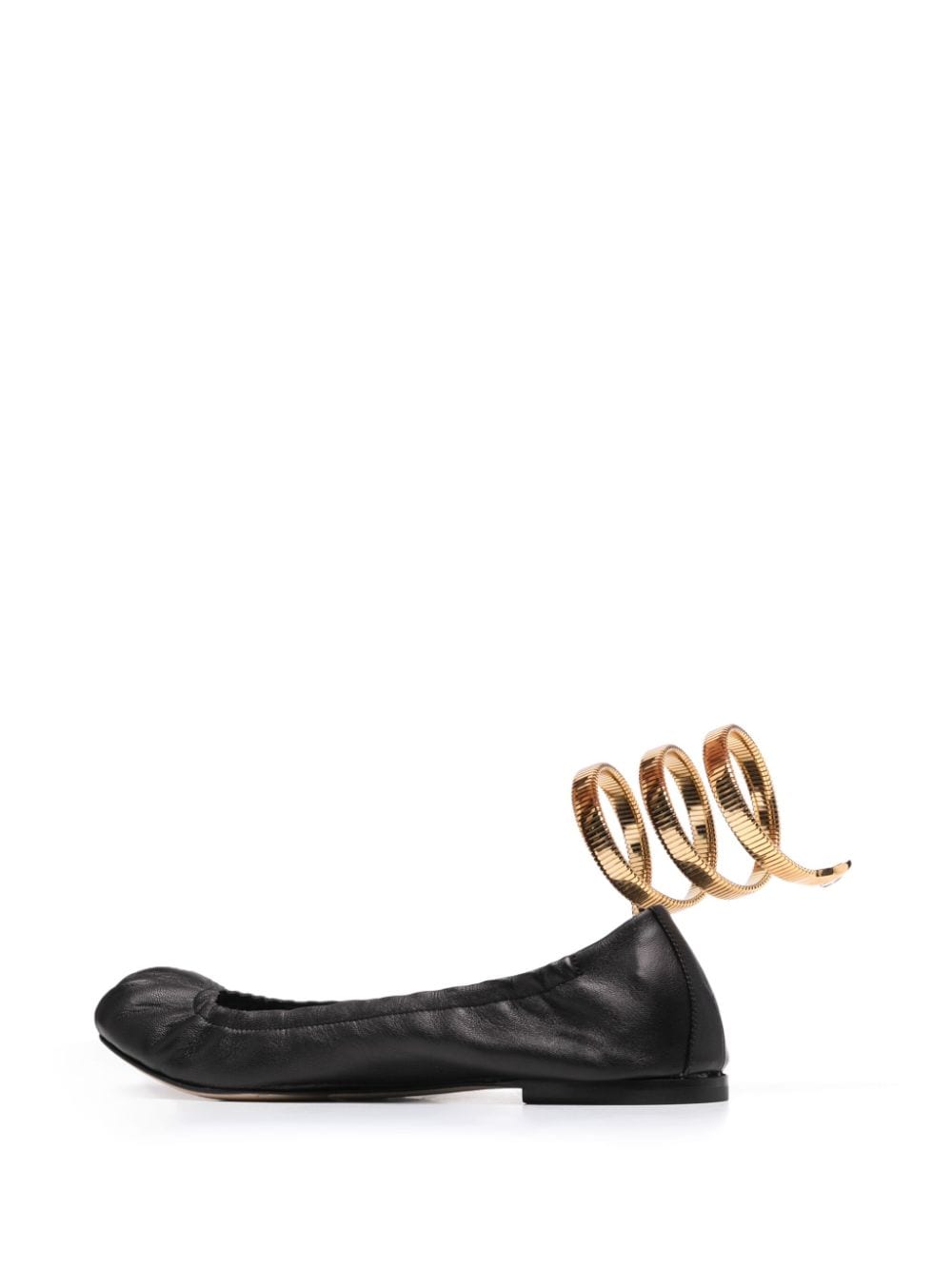 Rene Caovilla Flat Black Shoes