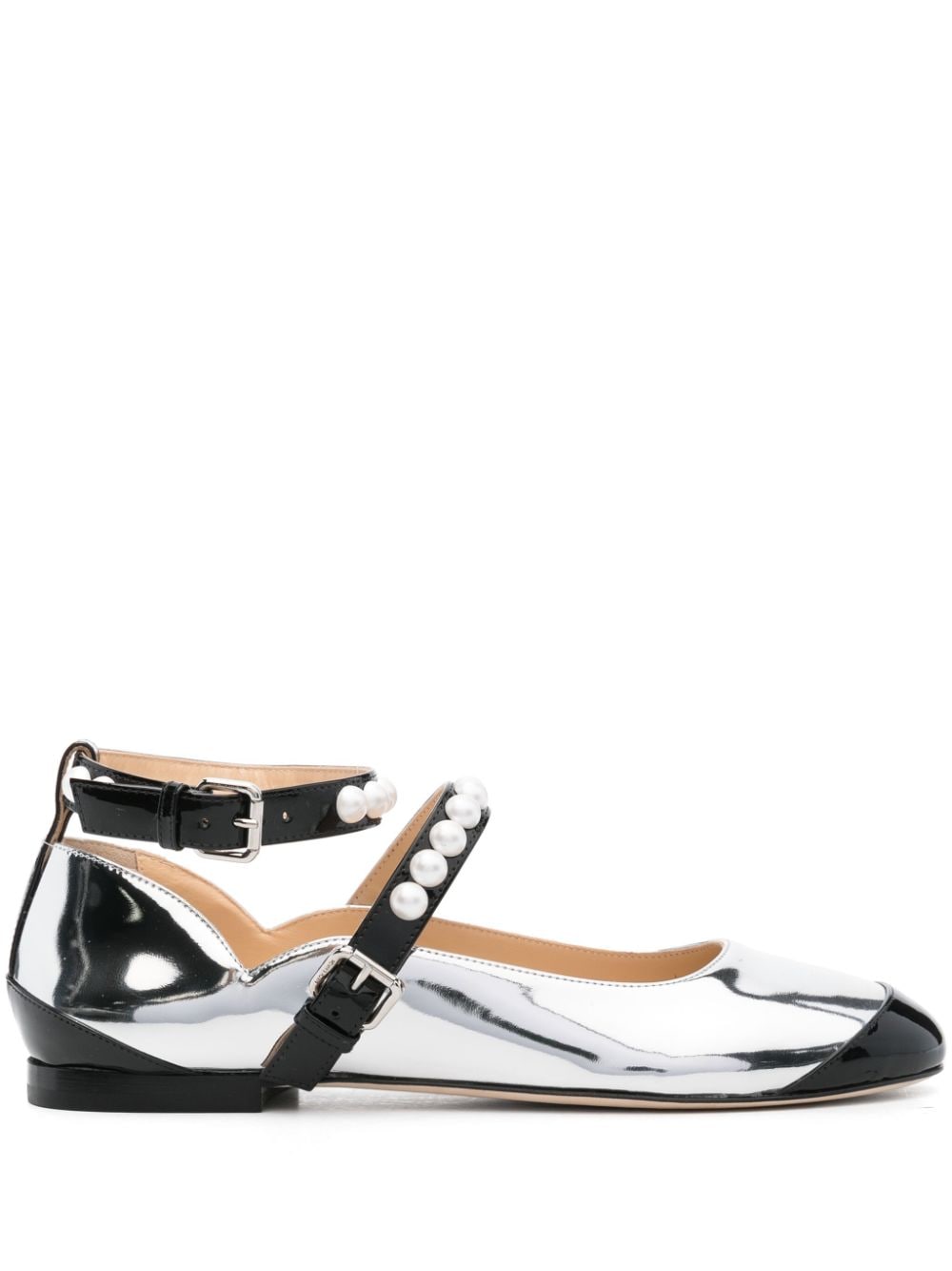 Mach & Mach Flat Shoes Silver