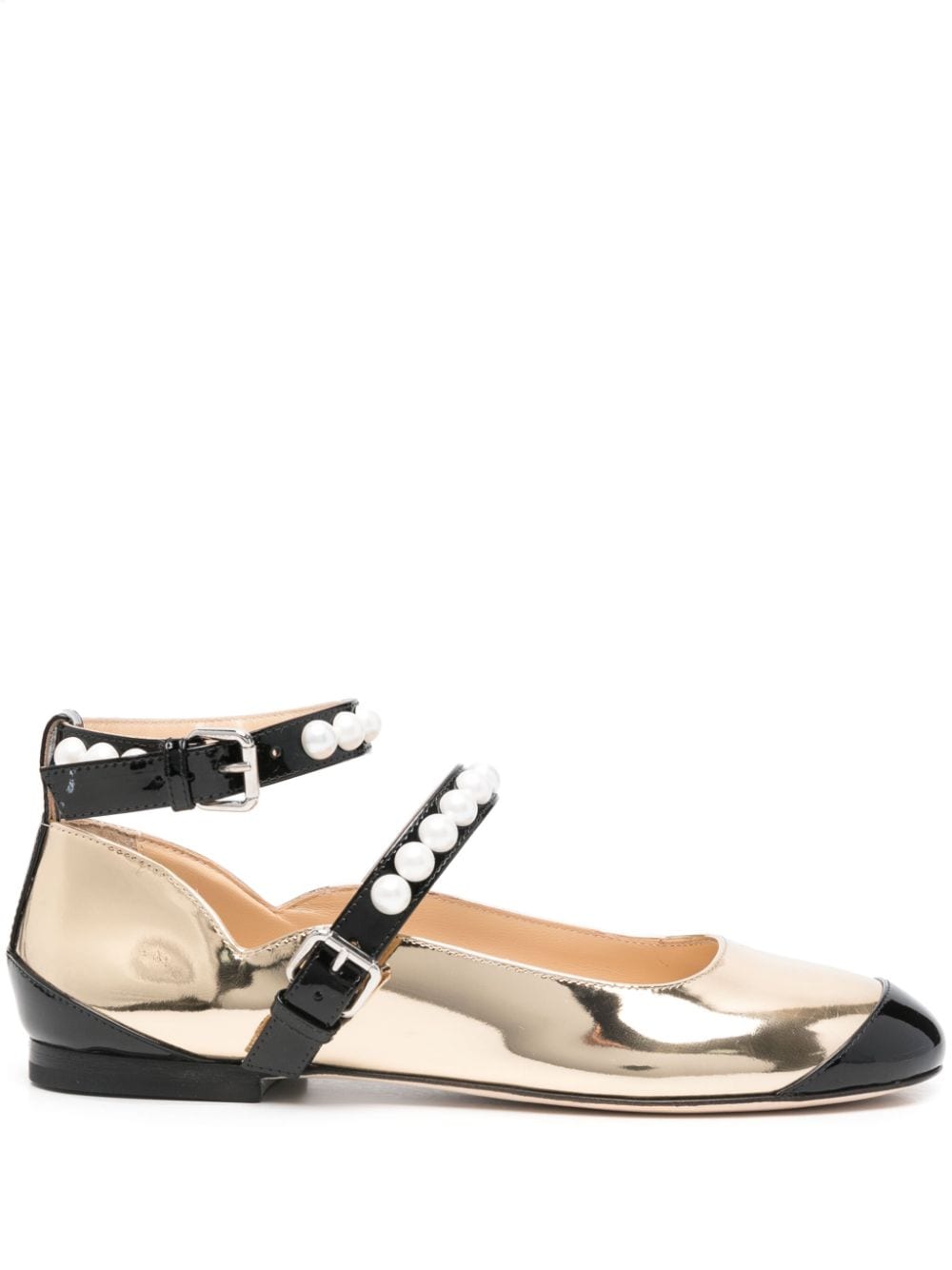 Mach & Mach Flat Shoes Golden