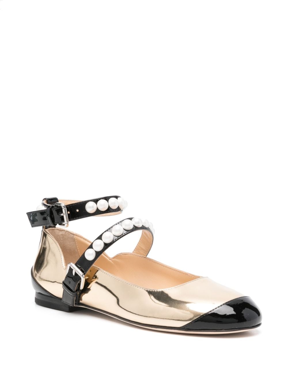 Mach & Mach Flat Shoes Golden