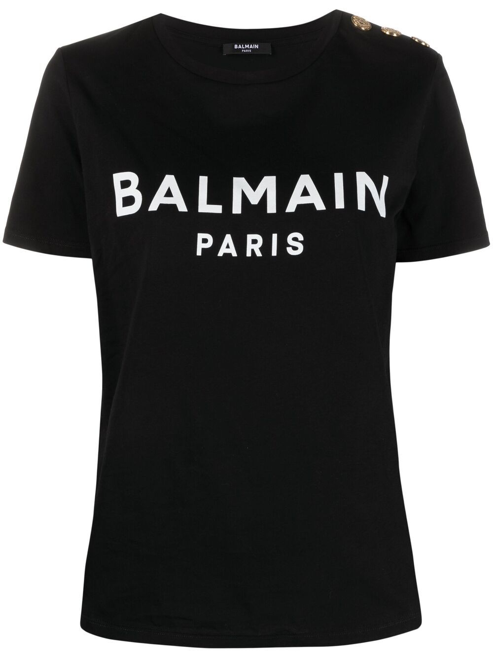 Balmain Logo Print Cotton T-Shirt