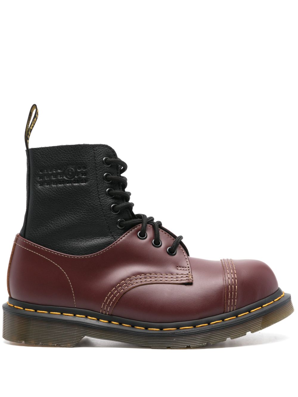 Mm6 Maison Margiela X Dr Martens Boots Bordeaux