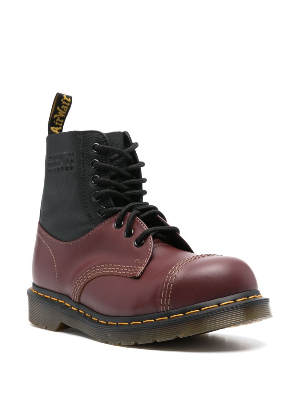 Mm6 Maison Margiela X Dr Martens Boots Bordeaux