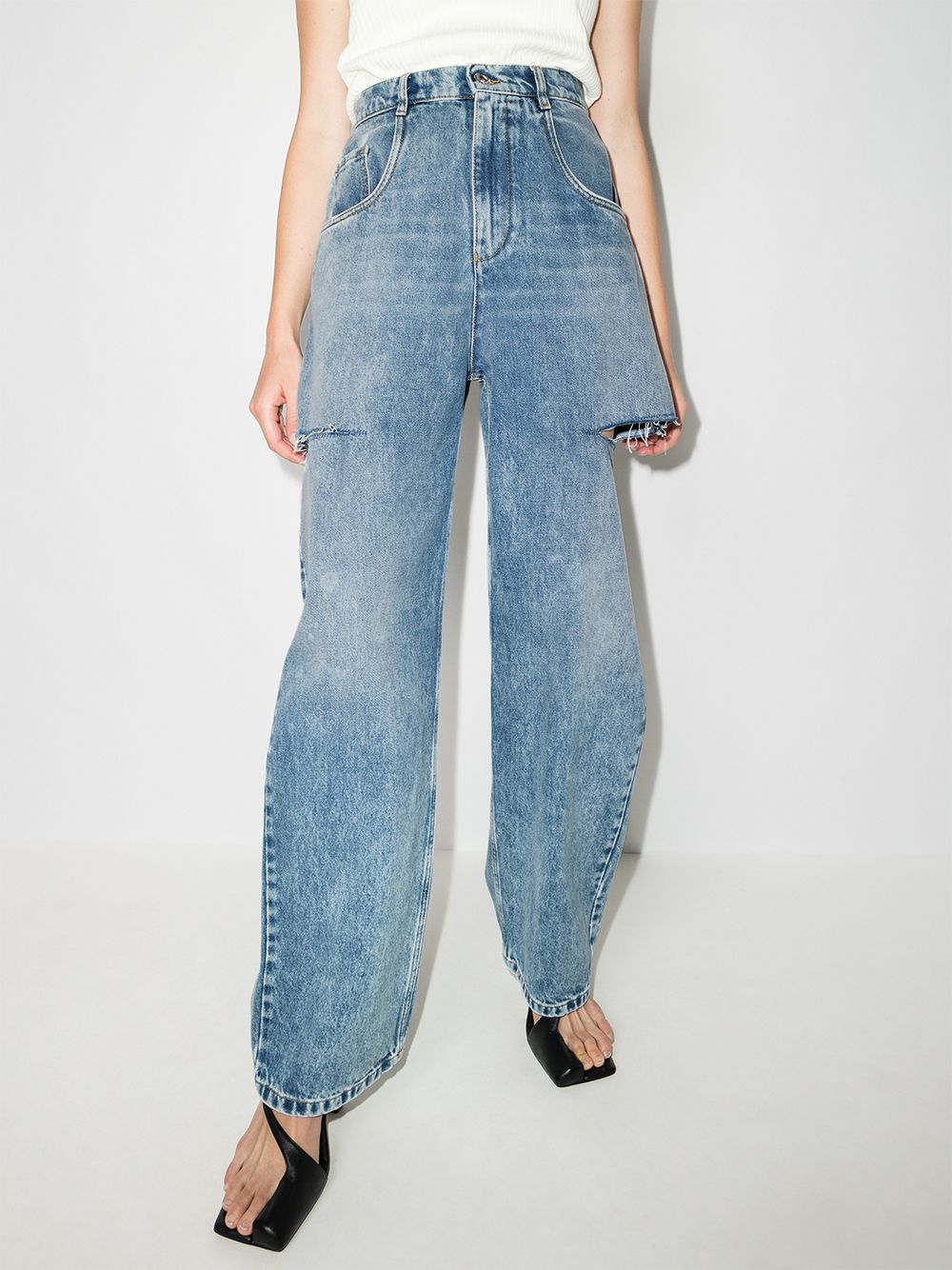 Maison Margiela Distressed Straight-Leg Jeans