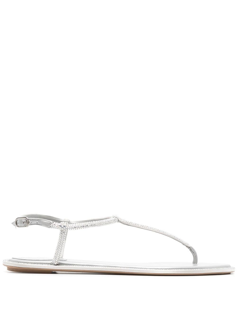 Rene' Caovilla Silver Sandals