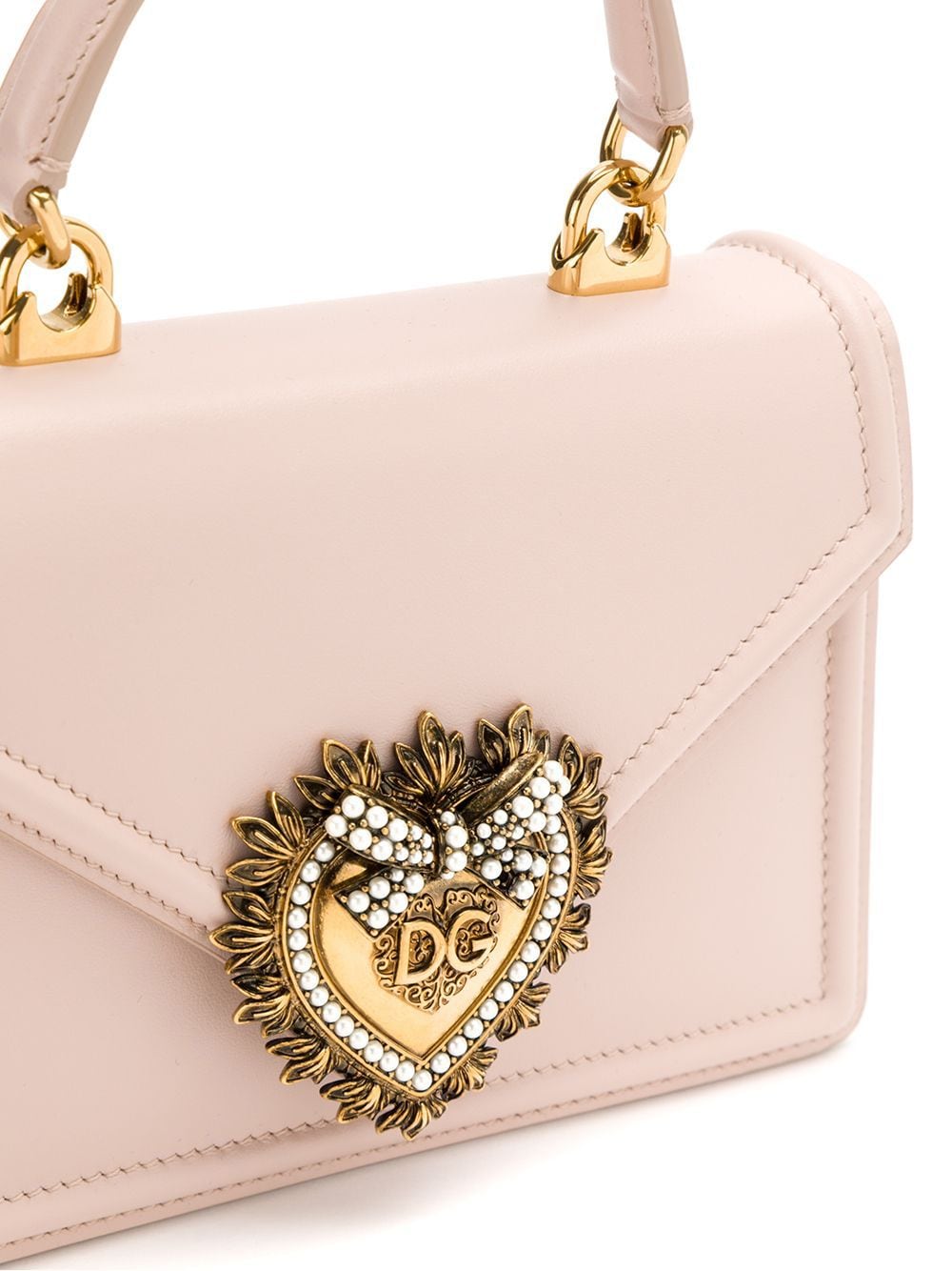 Dolce & Gabbana Small Devotion Bag In Smooth Calfskin