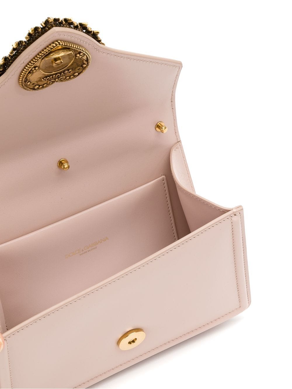 Dolce & Gabbana Small Devotion Bag In Smooth Calfskin