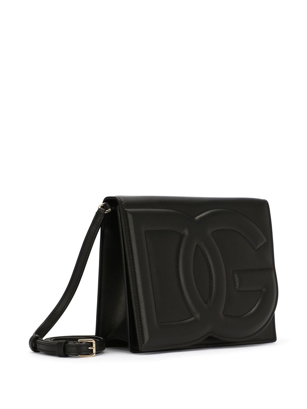 Dolce & Gabbana Calfskin Dg Logo Crossbody Bag