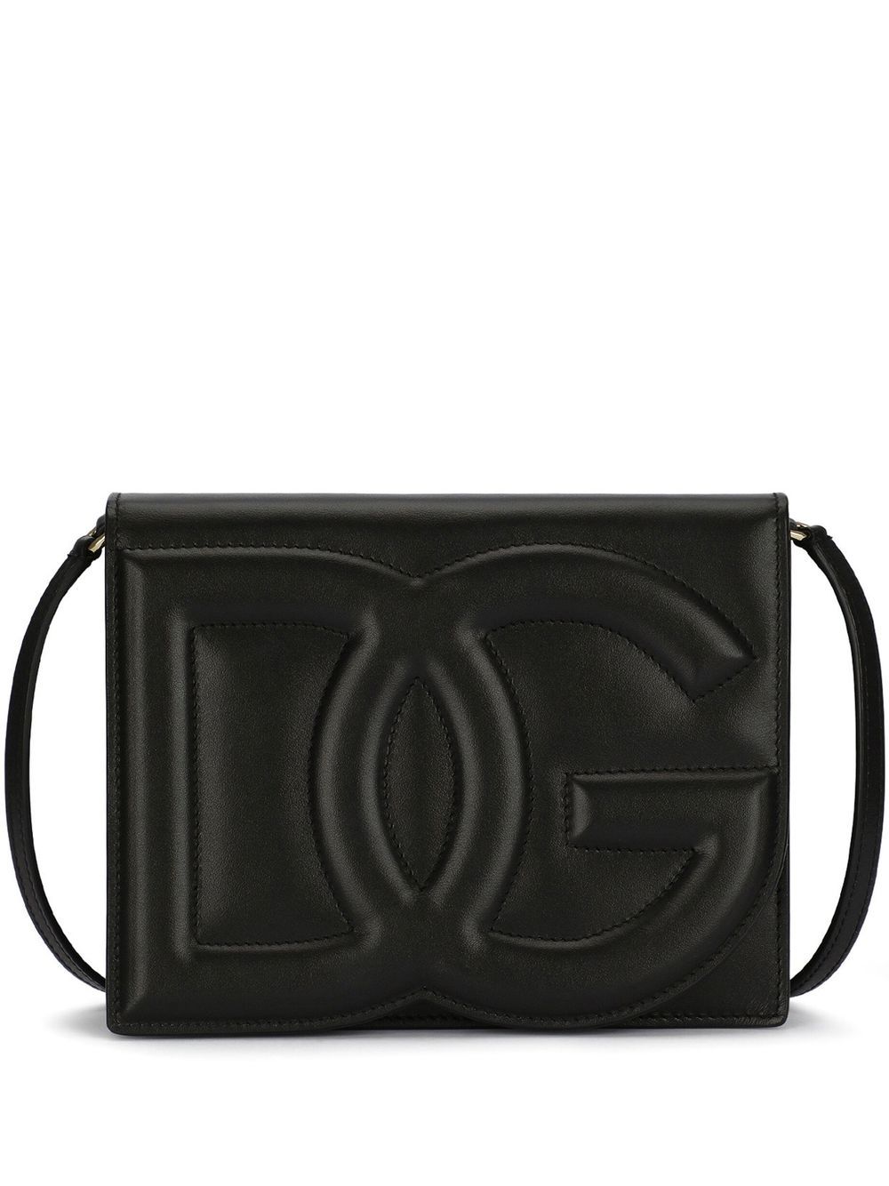 Dolce & Gabbana Calfskin Dg Logo Crossbody Bag