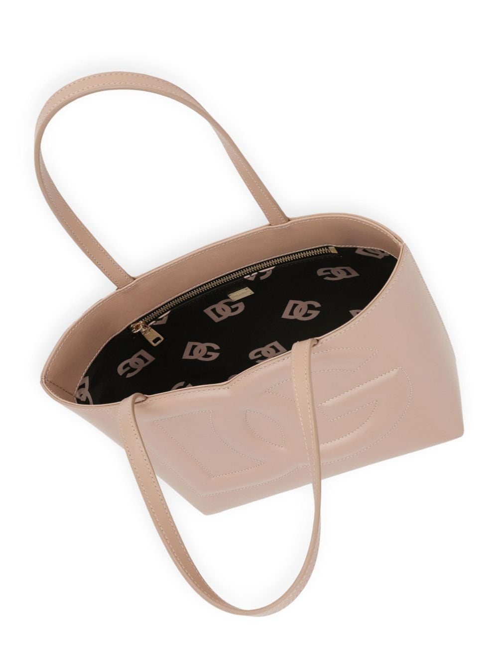 Dolce & Gabbana Small Calfskin Dg Logo Shopper