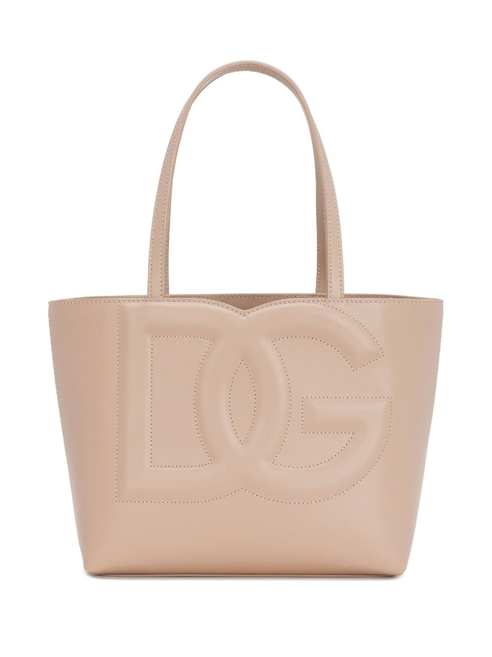 Dolce & Gabbana Small Calfskin Dg Logo Shopper