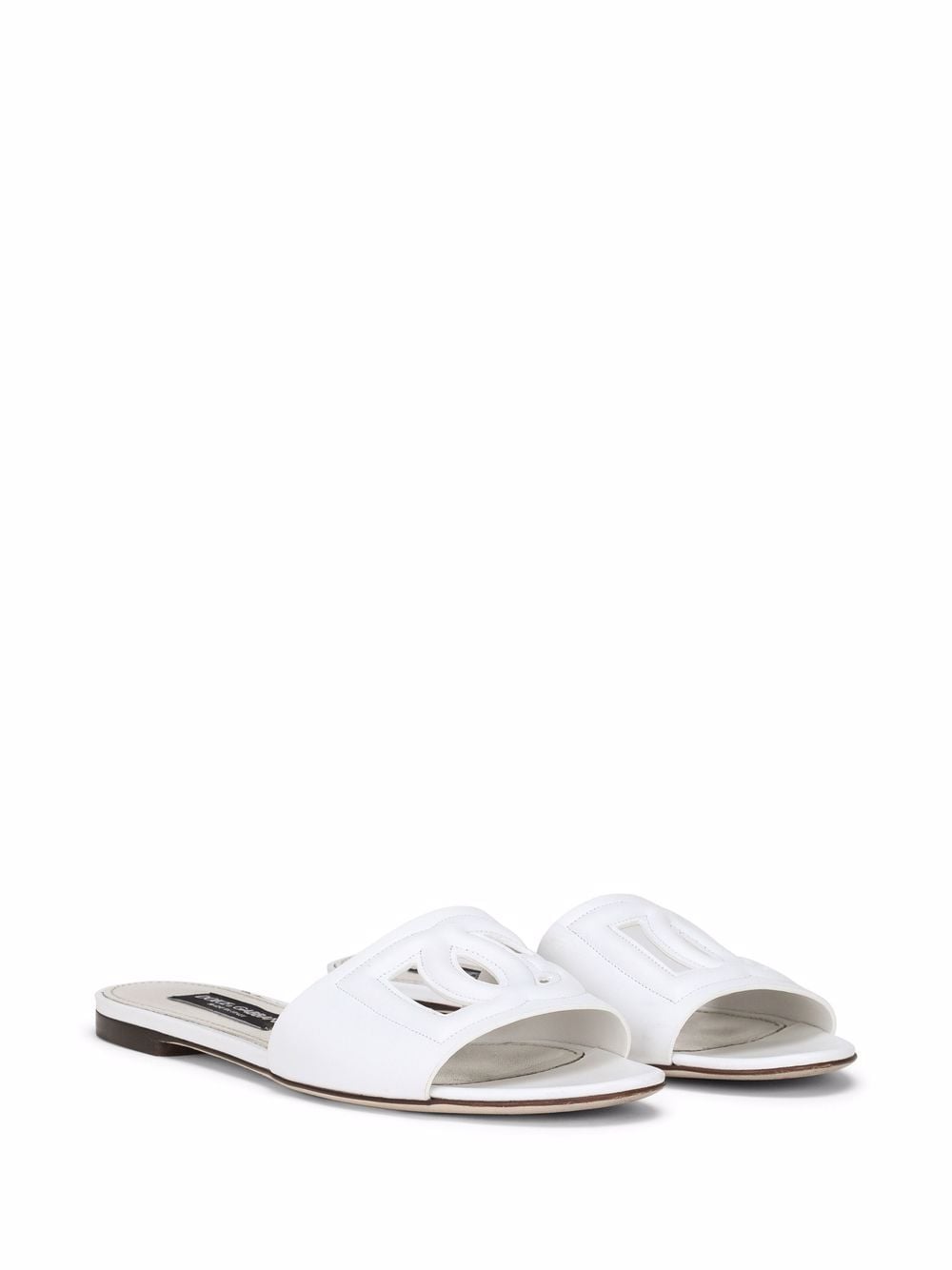 Dolce & Gabbana Dg Logo Leather Sandals