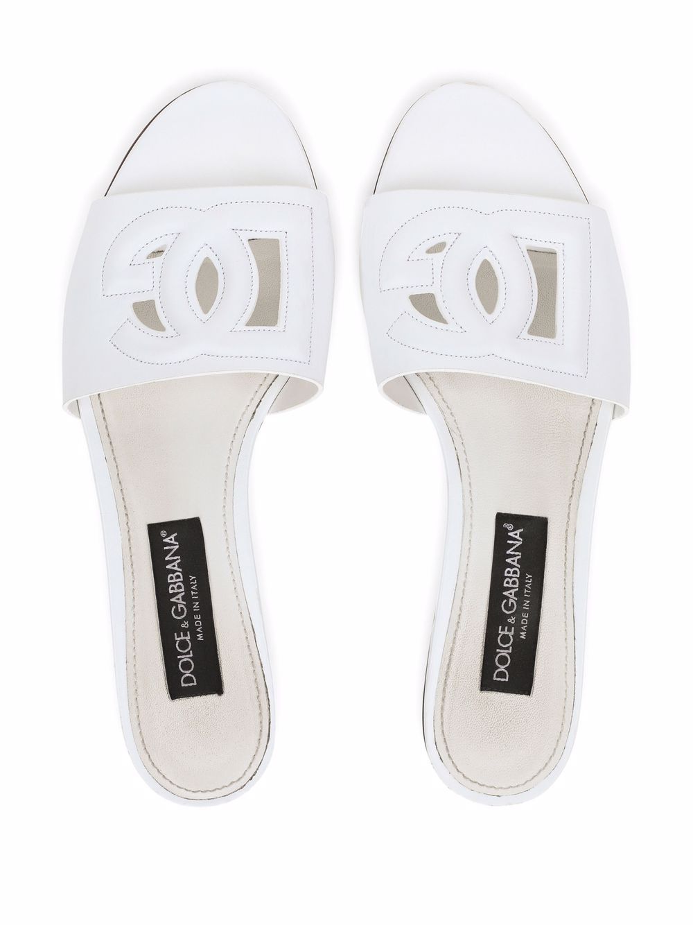 Dolce & Gabbana Dg Logo Leather Sandals