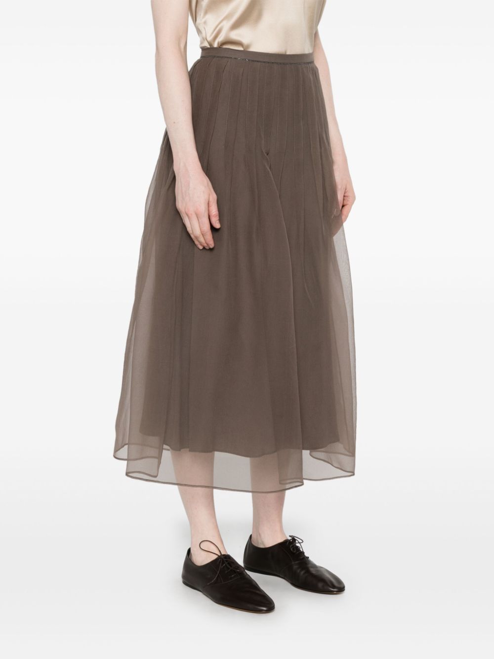 Brunello Cucinelli Brown Skirt