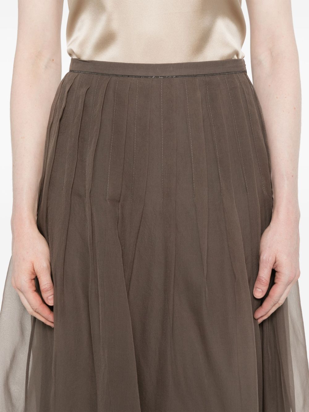 Brunello Cucinelli Brown Skirt