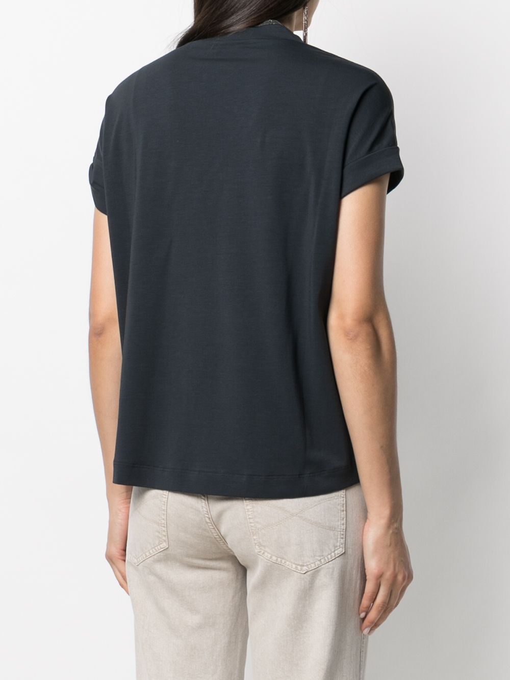Brunello Cucinelli T-Shirt And Blue Polo