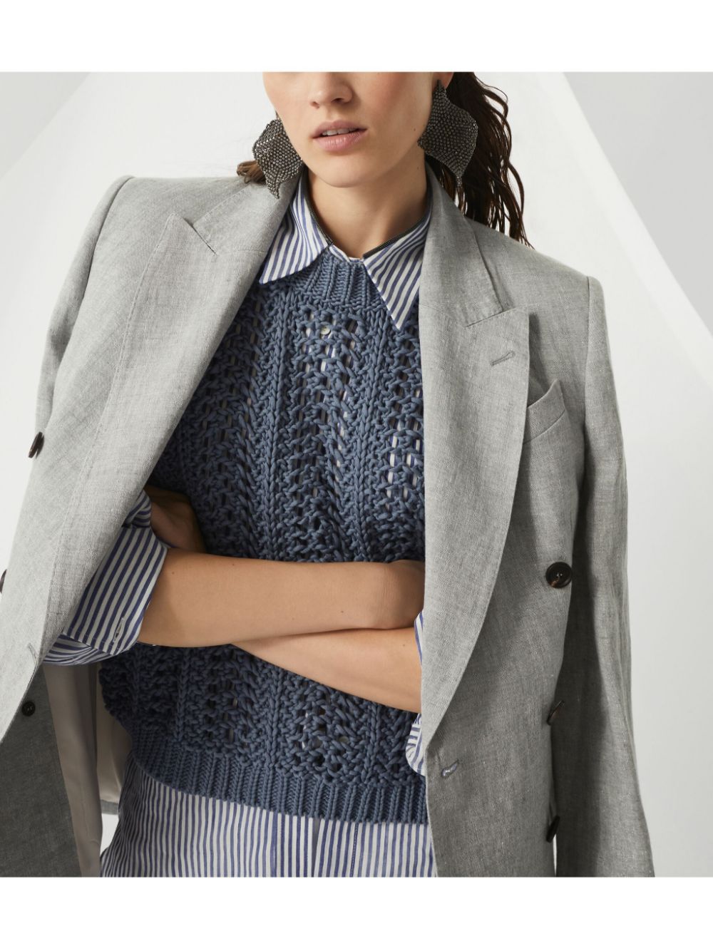 Brunello Cucinelli Jackets Grey Light