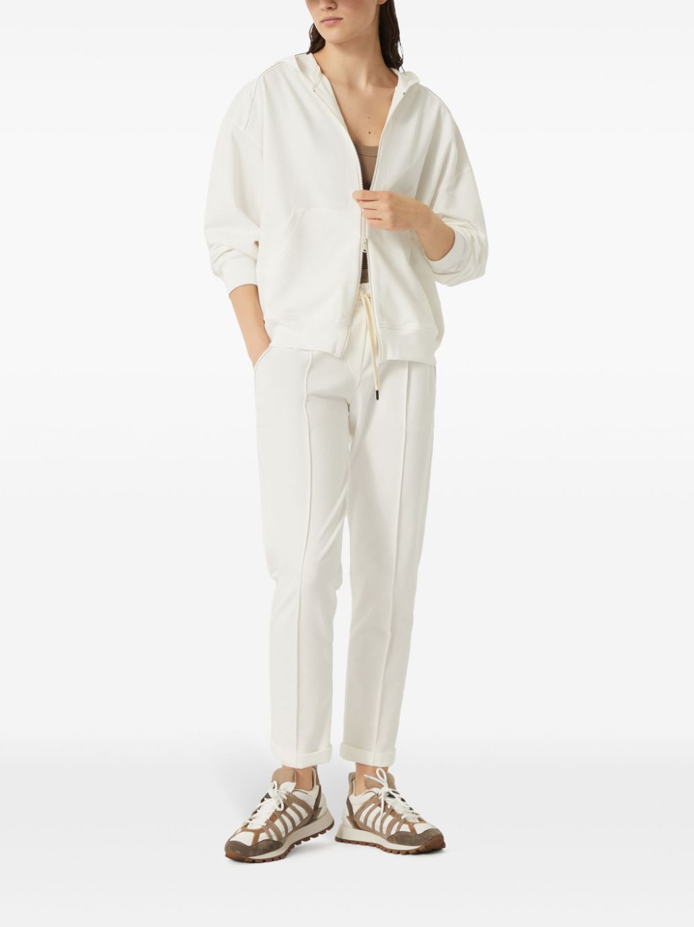 Brunello Cucinelli White Trousers